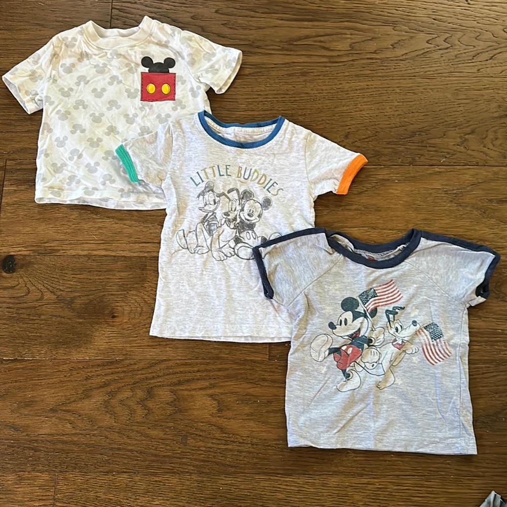 Mickey/ Disney - 3 Pack 12 Mo T Shirts